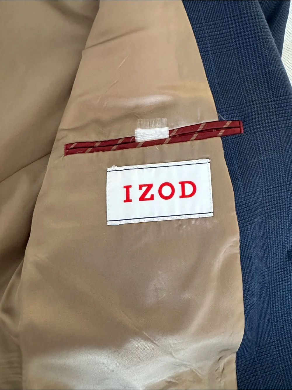 Izod Men's Blue Windowpane Sport Coat